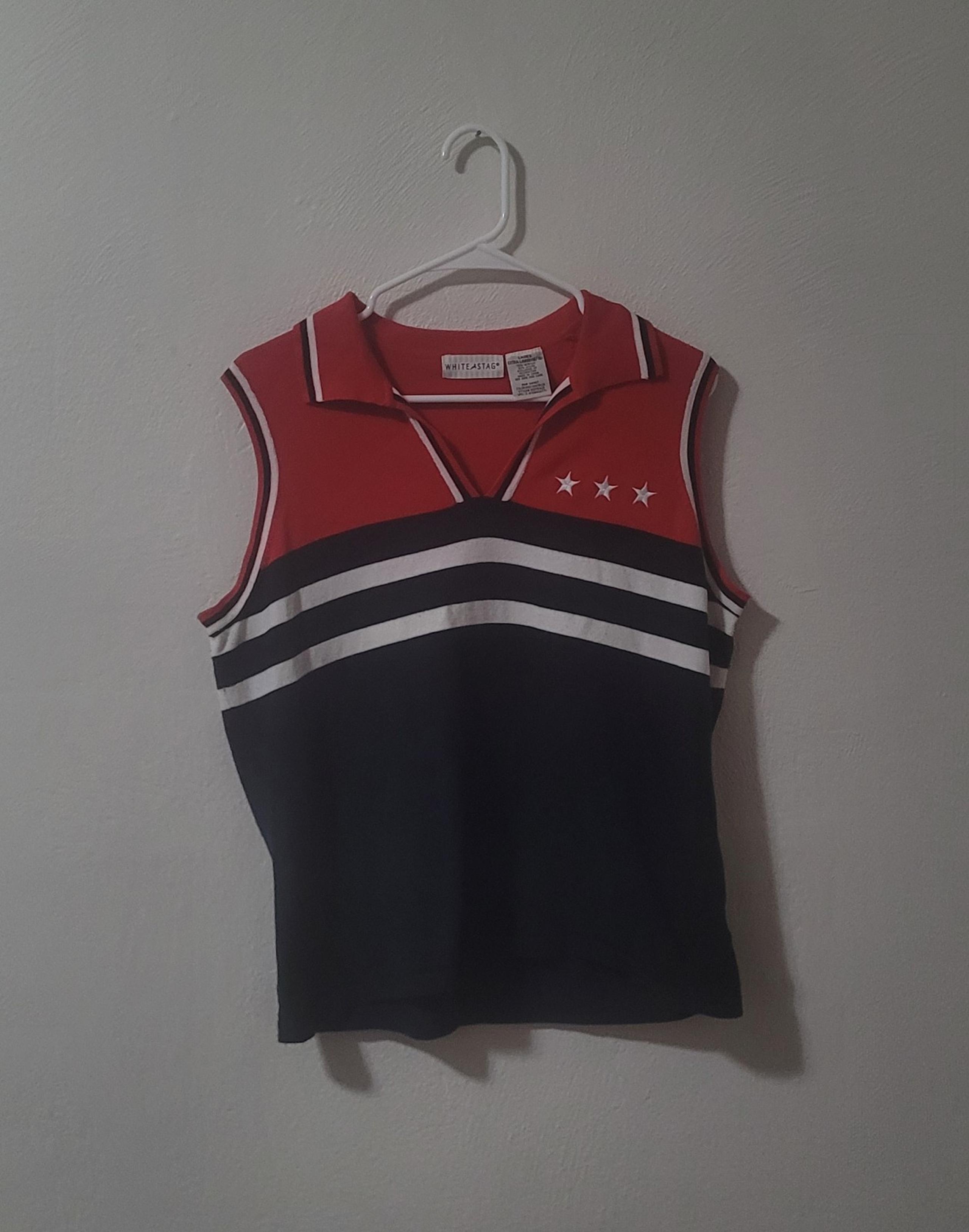 Vintage 1990s white stag American core patriotic swester vest