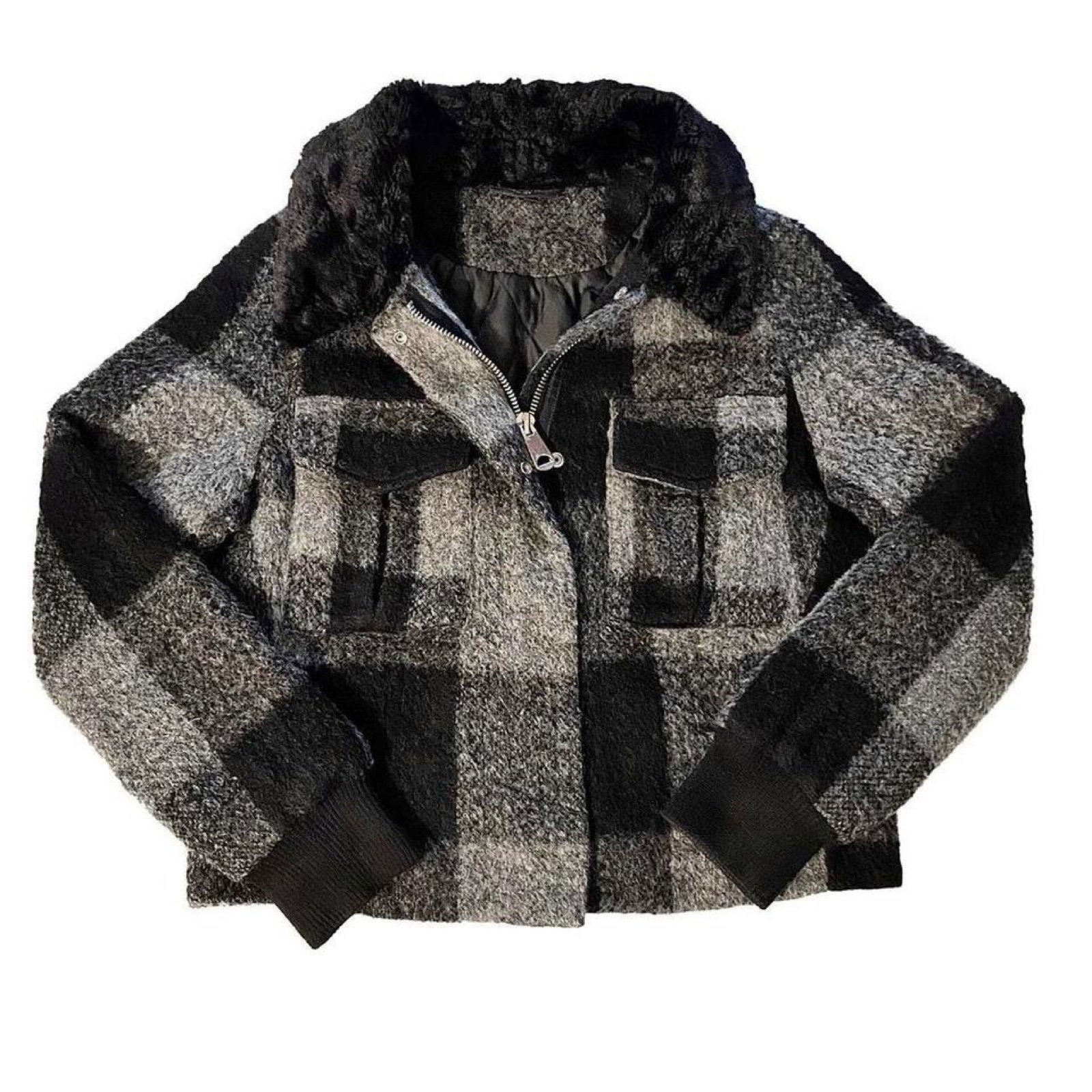 Topshop Wool Bomber Jacket