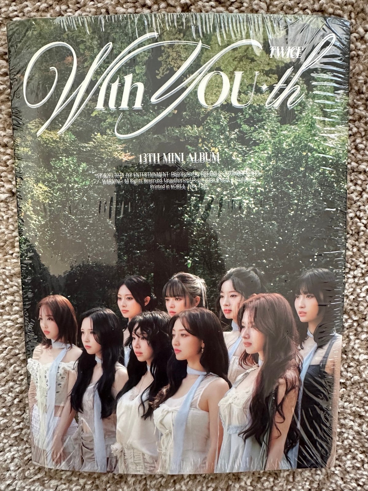 SEALED Twice 13th Mini Album With You-th Forever Version CD W/ SIGNED Postcard
