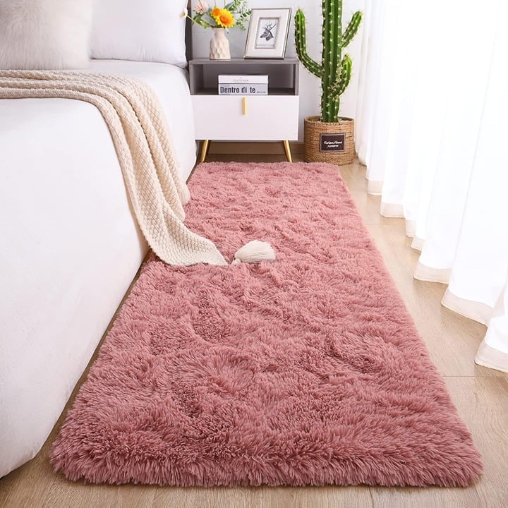 Soft Runner Rug for Bedroom Living Room Plush Fluffy Rug 2x6 Feet