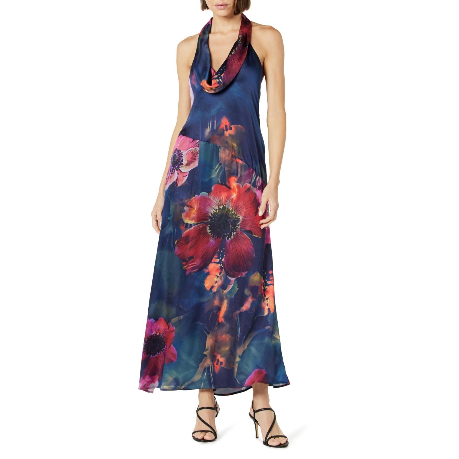 NWT The Drop Women's Cowl Neck Maxi Dress, Size Large