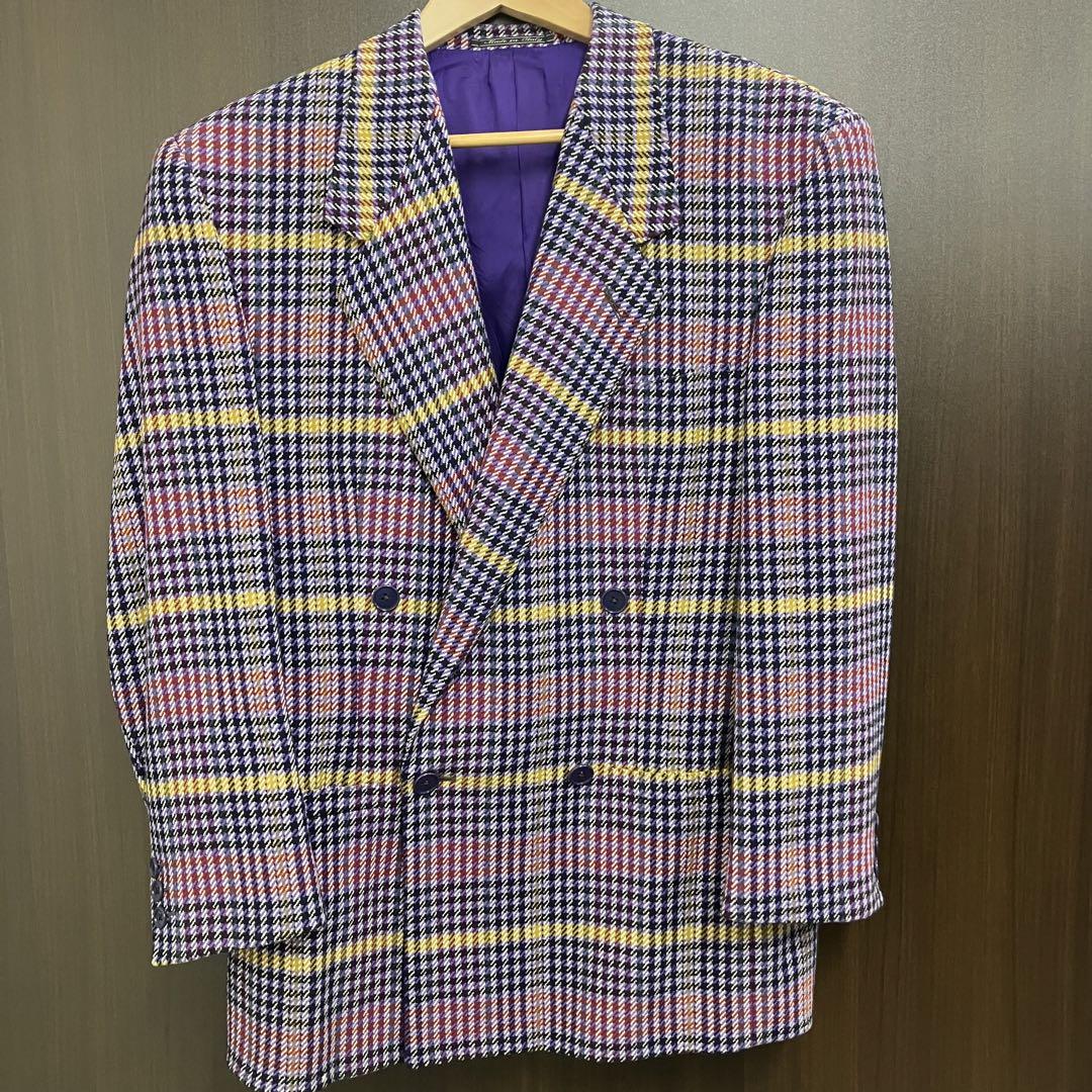 Gianni Versace Tweed Double Jacket, Men's Vintage Jacket