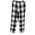 Old Navy NWT Pajama Set Black White Waffle Knit Top Buffalo Check Pants Sz L(T)