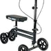 KneeRover Economy Foldable Knee Scooter Steerable Walker Dual Brake 300lb Black