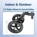 KneeRover Economy Foldable Knee Scooter Steerable Walker Dual Brake 300lb Black