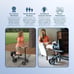 KneeRover Economy Foldable Knee Scooter Steerable Walker Dual Brake 300lb Black