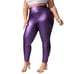 METALLIC ☆ PURPLE ☆ FAUX LEATHER ☆ PULL-ON LEGGINGS 24w ☆ NWT