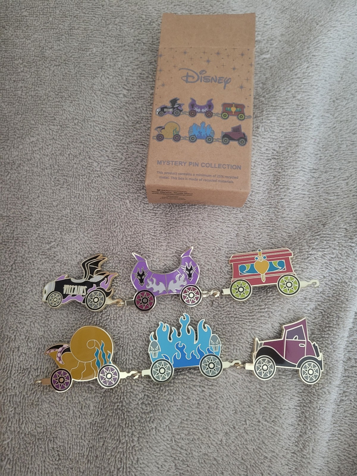 Disney Villain Train pin set