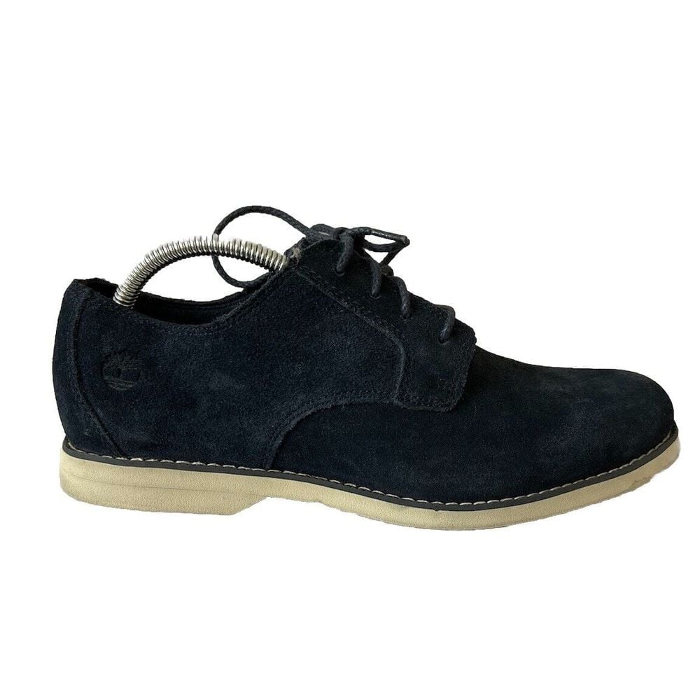 TIMBERLAND Men's Sawyer Lane Navy Blue Suede Waterproof Oxford Shoes Sz 9 9021B