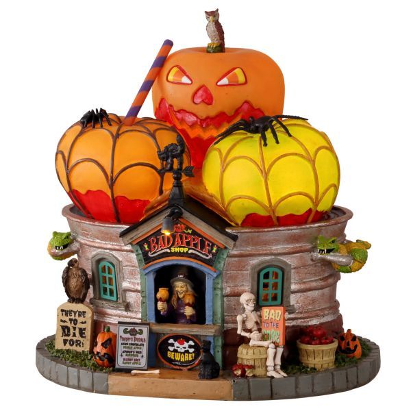 Lemax Spooky Town The Bad Apple Shop Halloween Village NEW!