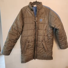 Y2k adidas down jacket puffer size mens medium green baby blue