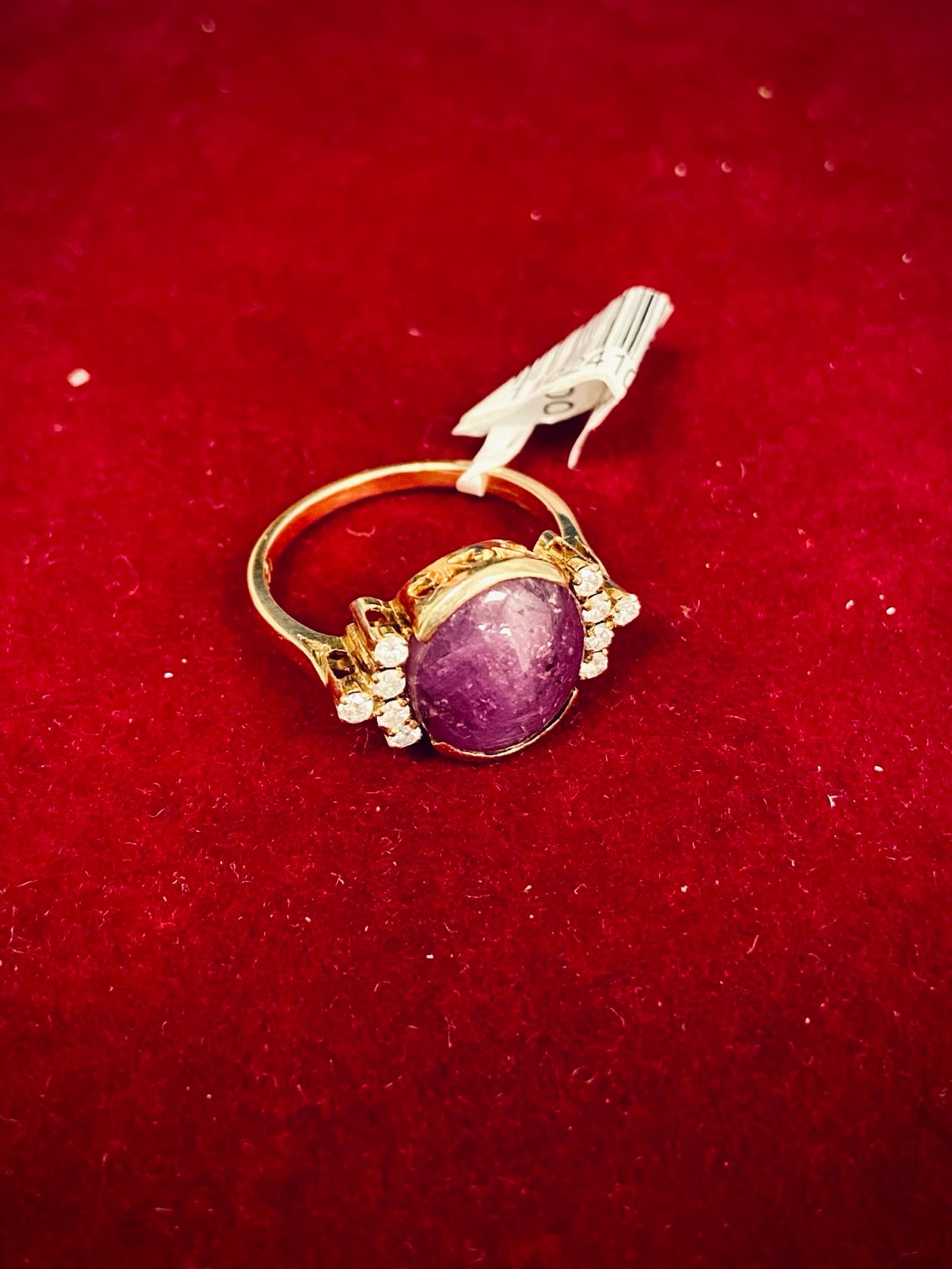 18k Purple Stone ring