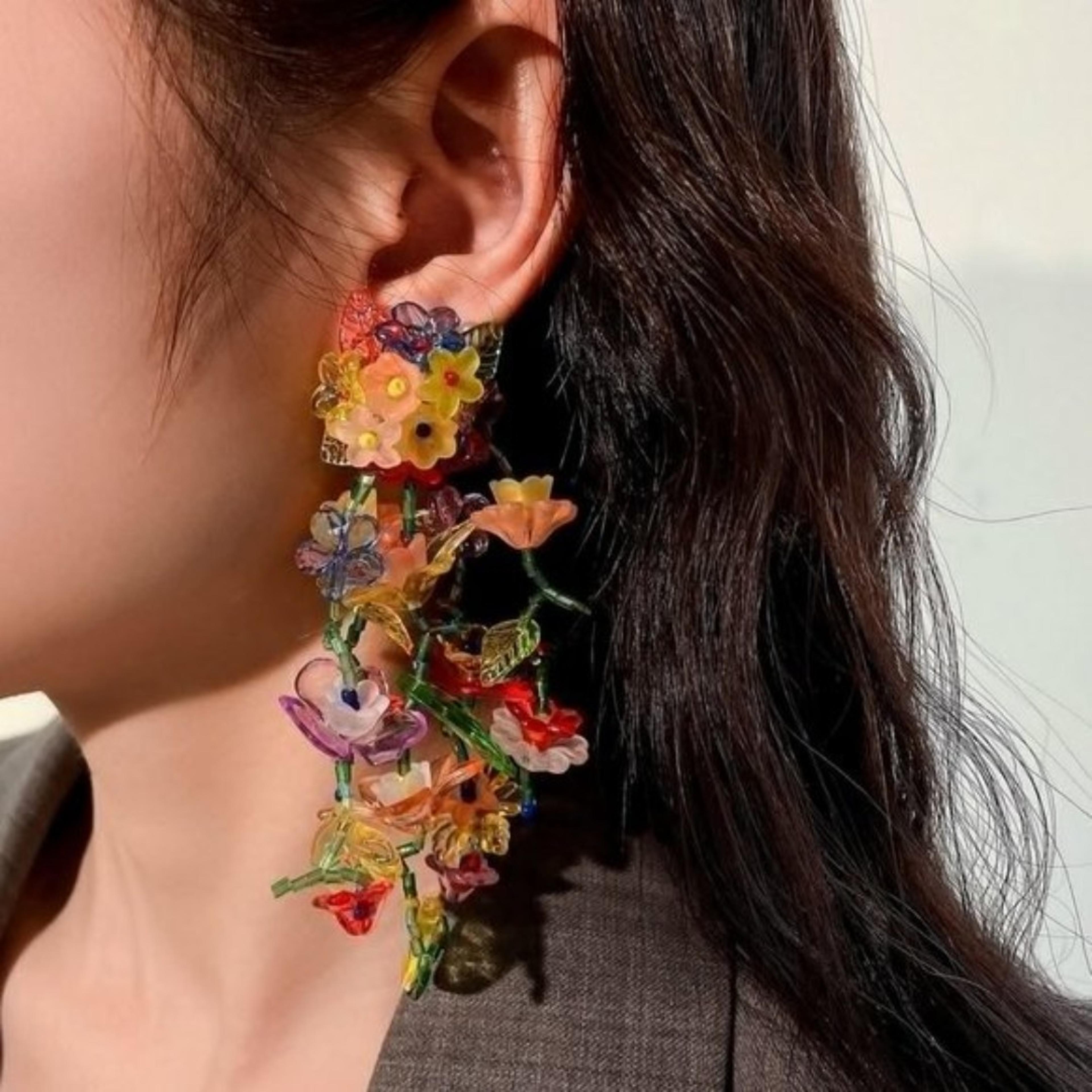 Zara floral earrings Clearance