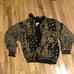 Vintage Wind suit Rhoda Lynne silk jacket black gold small And Nylon Pants