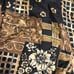 Vintage Wind suit Rhoda Lynne silk jacket black gold small And Nylon Pants