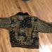 Vintage Wind suit Rhoda Lynne silk jacket black gold small And Nylon Pants