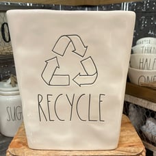 Rae Dunn Recycle Trash Can