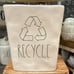 Rae Dunn Recycle Trash Can