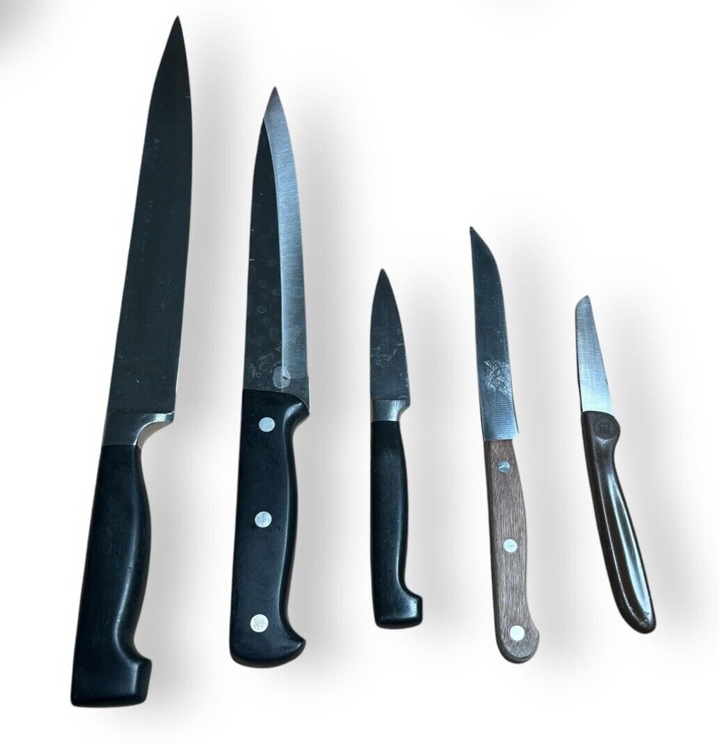 Vintage Random Lot of 5 Zwilling JA Henckels Professional Knives