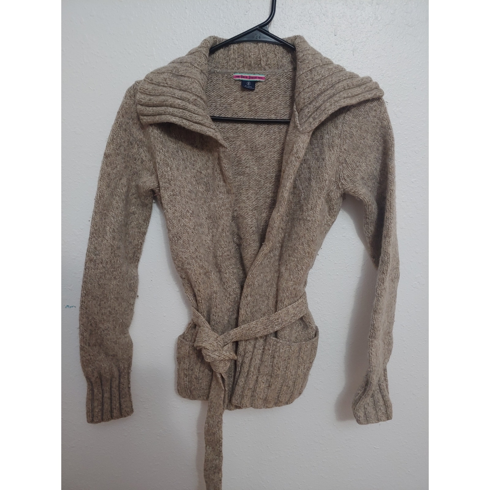 Womens Polo Jeans Belted Cardigan Sweater sz S