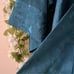 Victoria’s Secret Gold Label Vintage Dark Teal Blue Floral Satin Night Robe