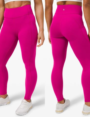 Lululemon Invigorate High-Rise Tight Sz 4/28 In Ripened Raspberry