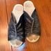 Dansko Sheri Clogs Black Leather Cutout Sandals Heel Studded Slide Size 39/8.5-9