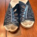 Dansko Sheri Clogs Black Leather Cutout Sandals Heel Studded Slide Size 39/8.5-9