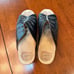 Dansko Sheri Clogs Black Leather Cutout Sandals Heel Studded Slide Size 39/8.5-9
