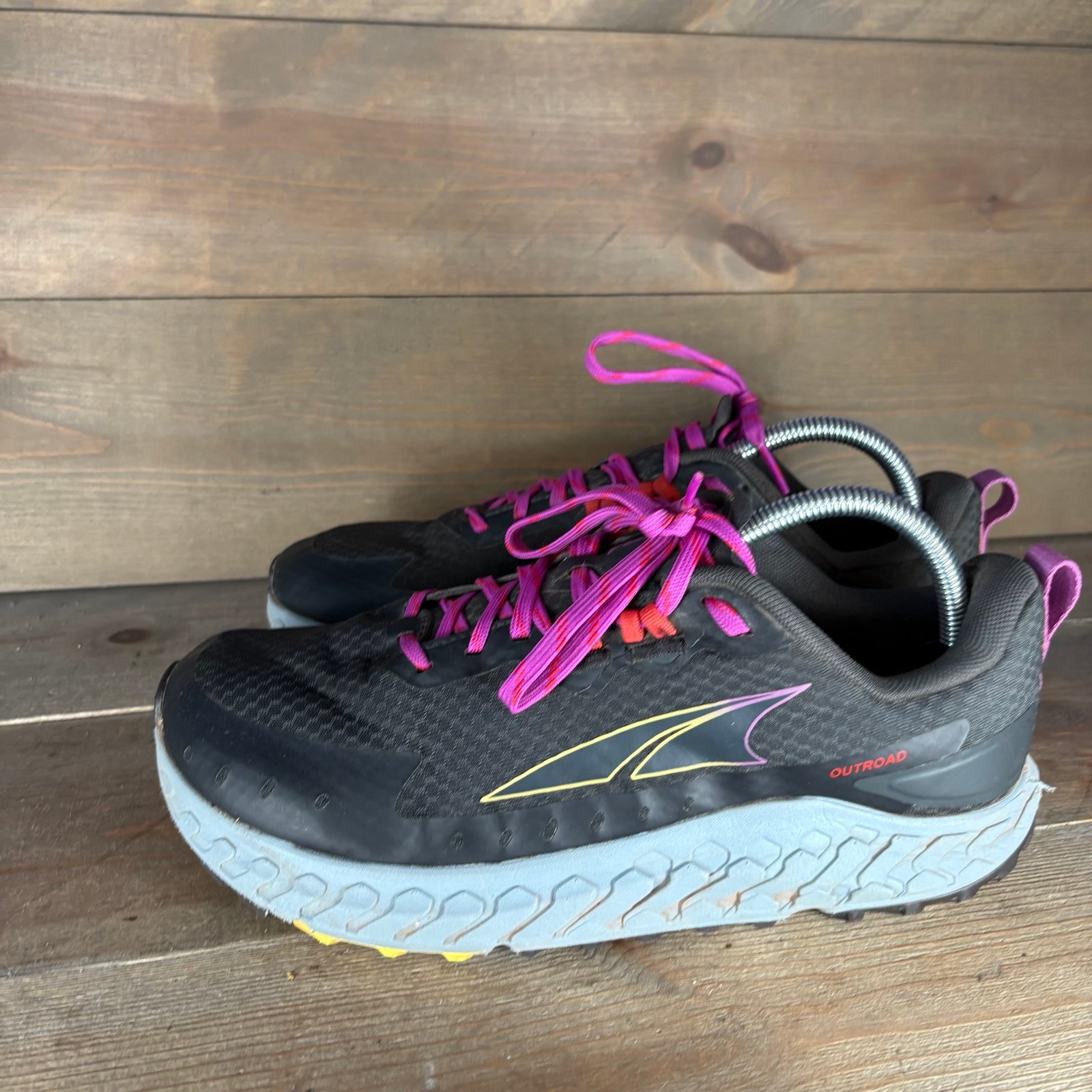 altra outroad womens size 10 shoes black athletic trail running hiking sneakers