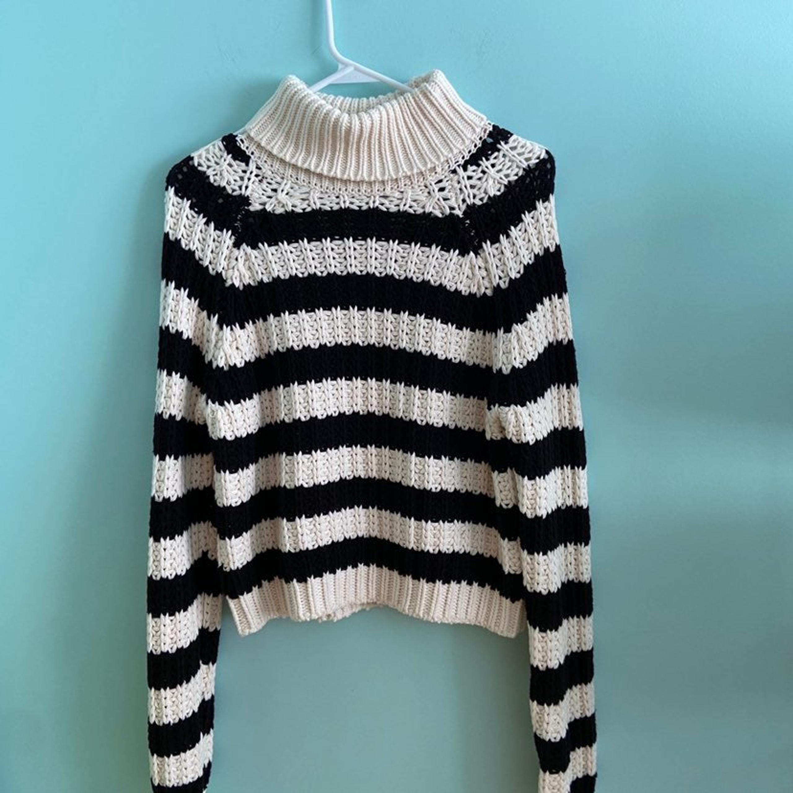 Forever 21 Striped Turtleneck Sweater