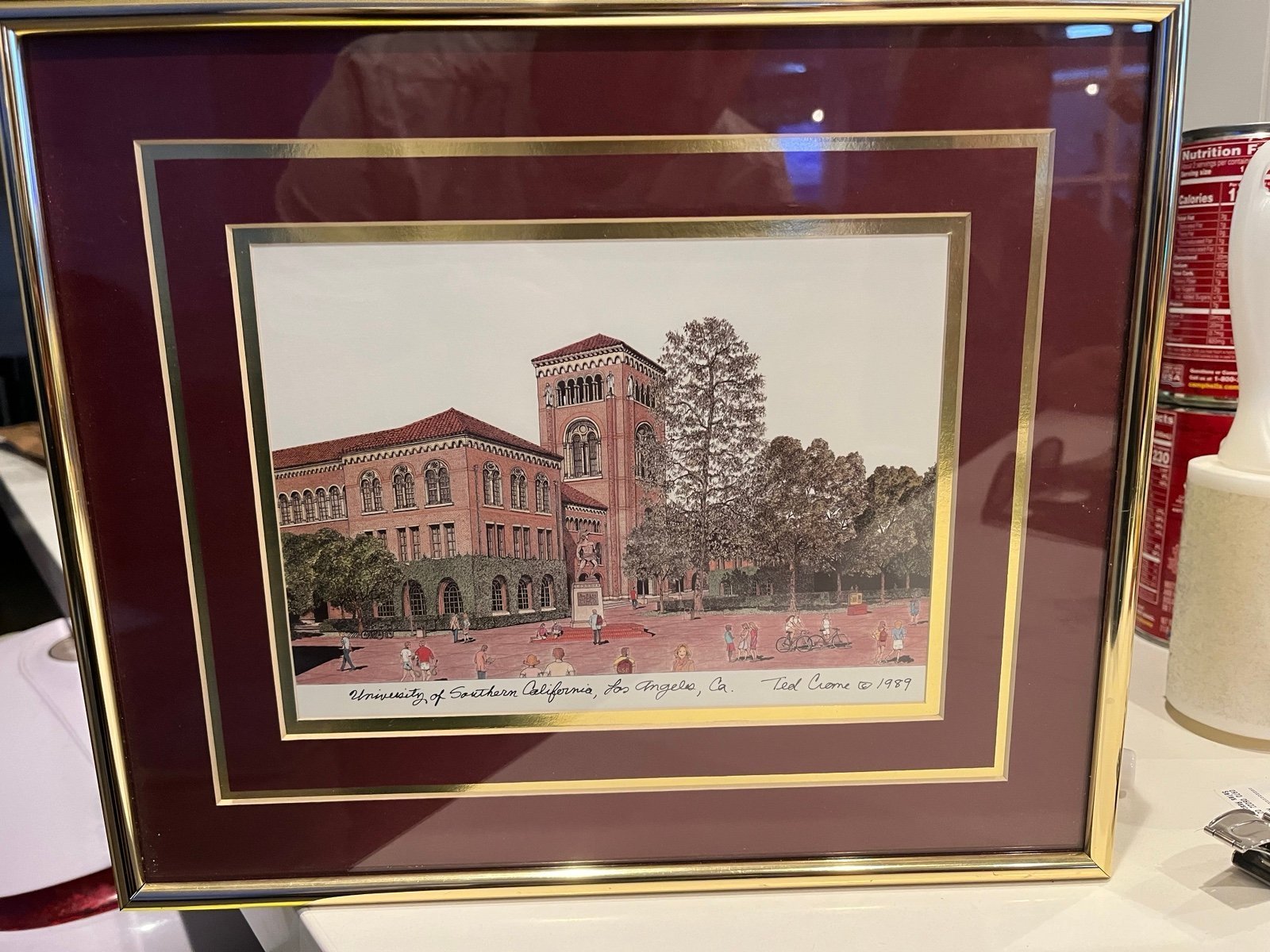 Framed USC portrait