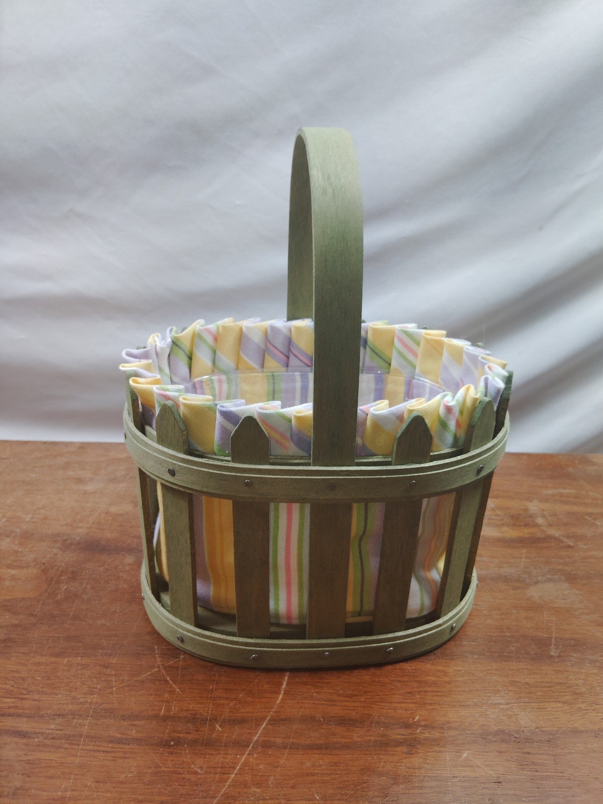 Longaberger 2002 Oval Picket Pail Basket