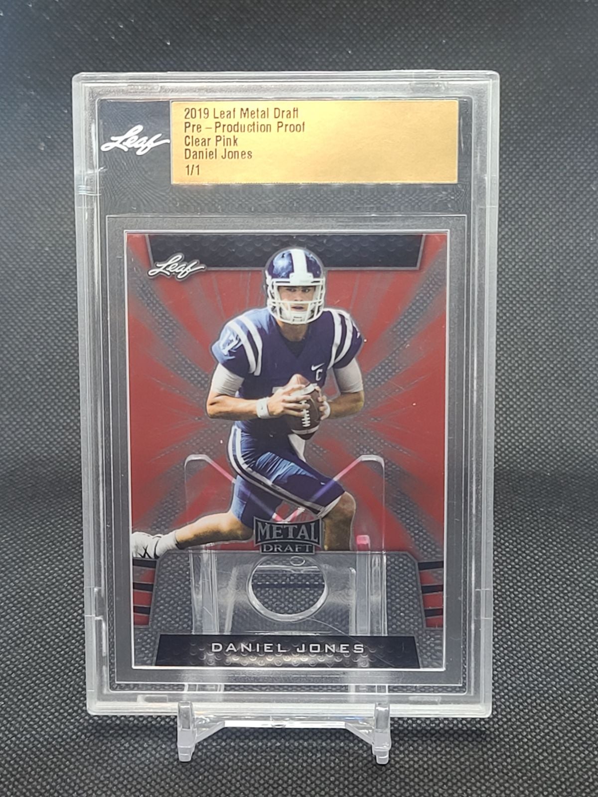 2019 leaf Draft Football Daniel Jones 1