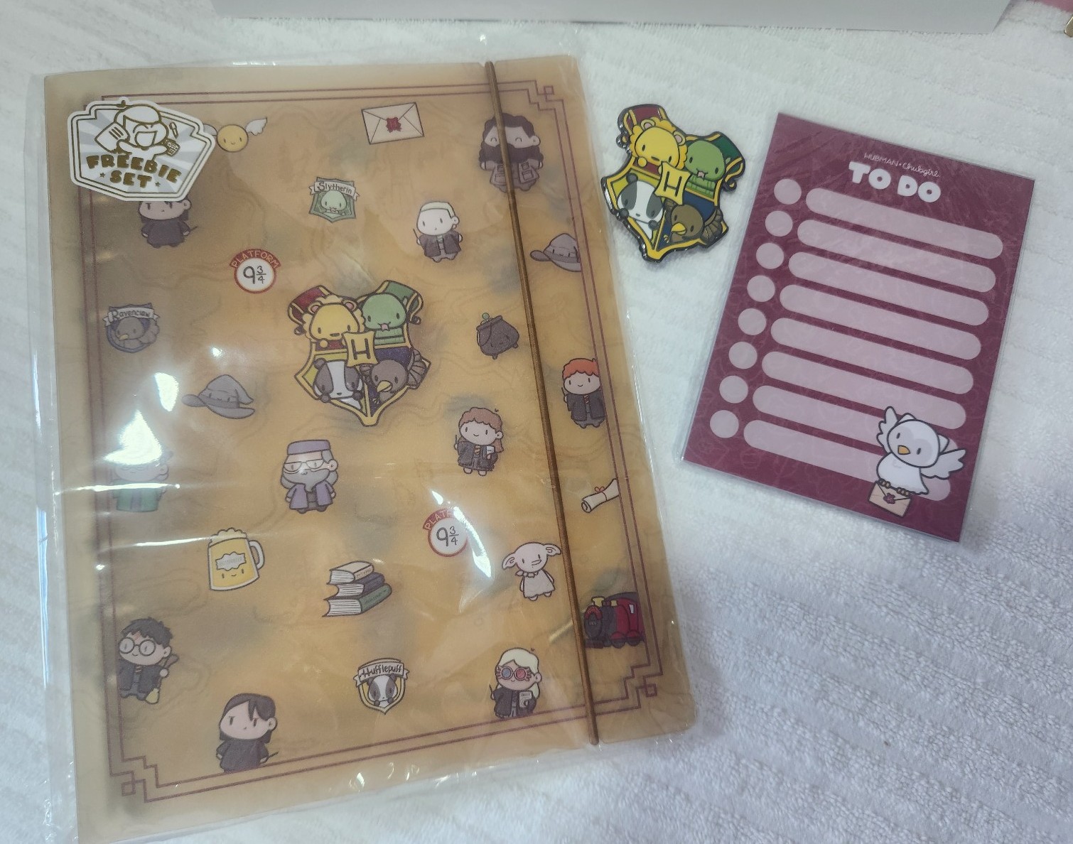 Hubman & Chubgirl Harry Potter sticker Binder Set Bundle Limited Edition