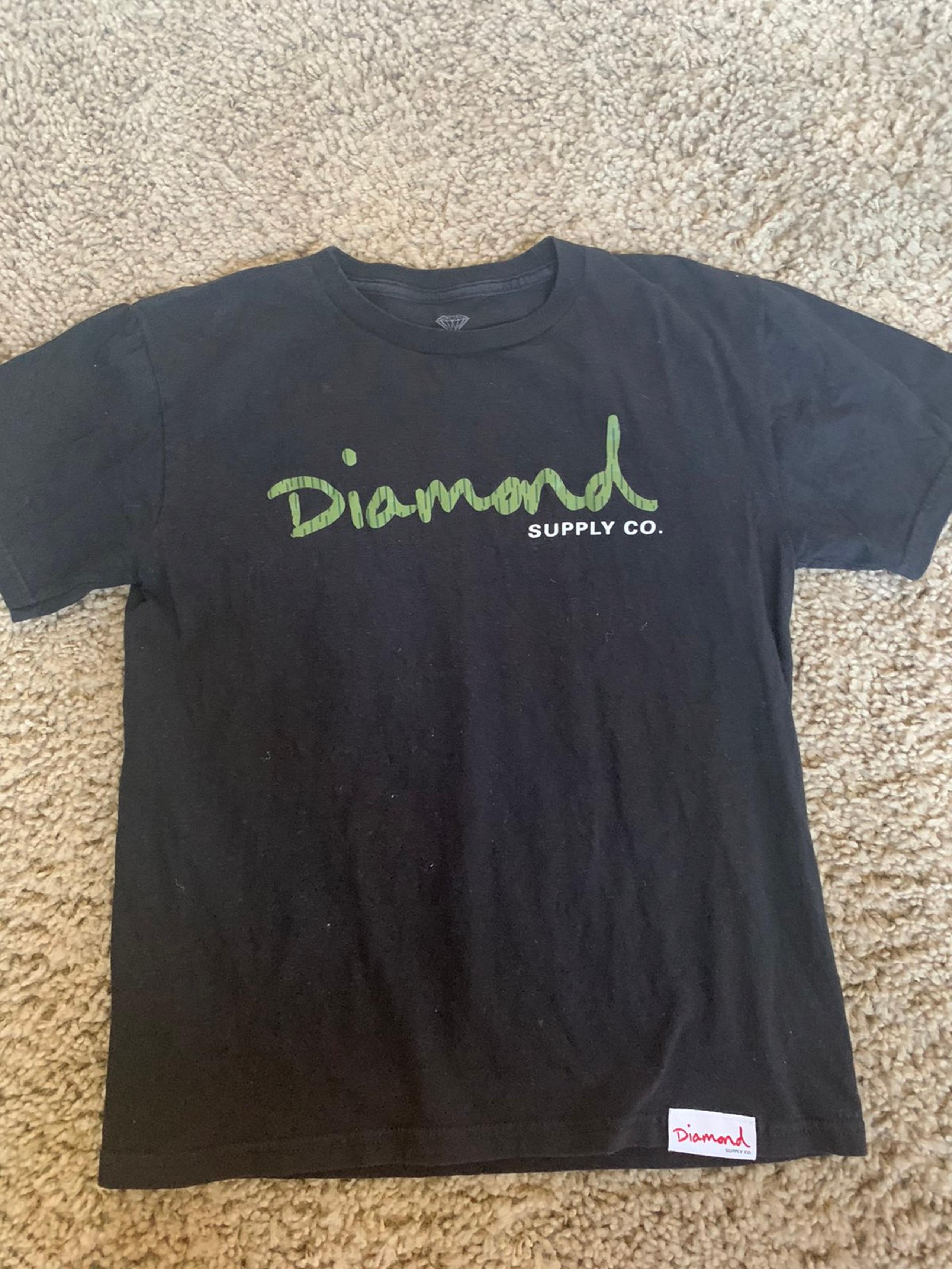 Diamond Supply Co T-Shirt Youth Sz M Bla