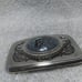Grey Compressed Stone Western Belt Buckle Silver Edge Great Vintage Condition