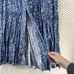 Vintage Desert West by Sherry Holt USA Tiered Skirt Blue Western Bandana OS