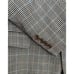 Ralph Lauren Chaps Sport Coat Blazer Men 44S Tan 100% Silk Houndstooth Gun Check