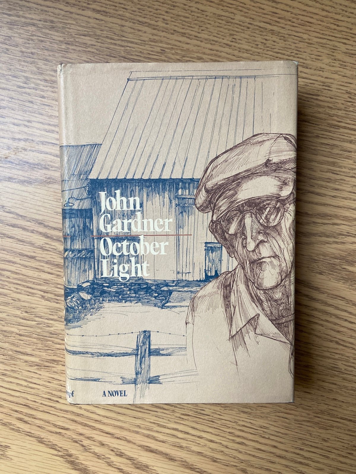 Rare Vintage October Light - John Gardner 1976 HC/DJ 1st First Edition