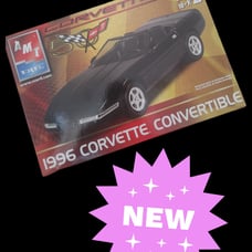 1996 corvette convertible model kit new skills 10+ vintage