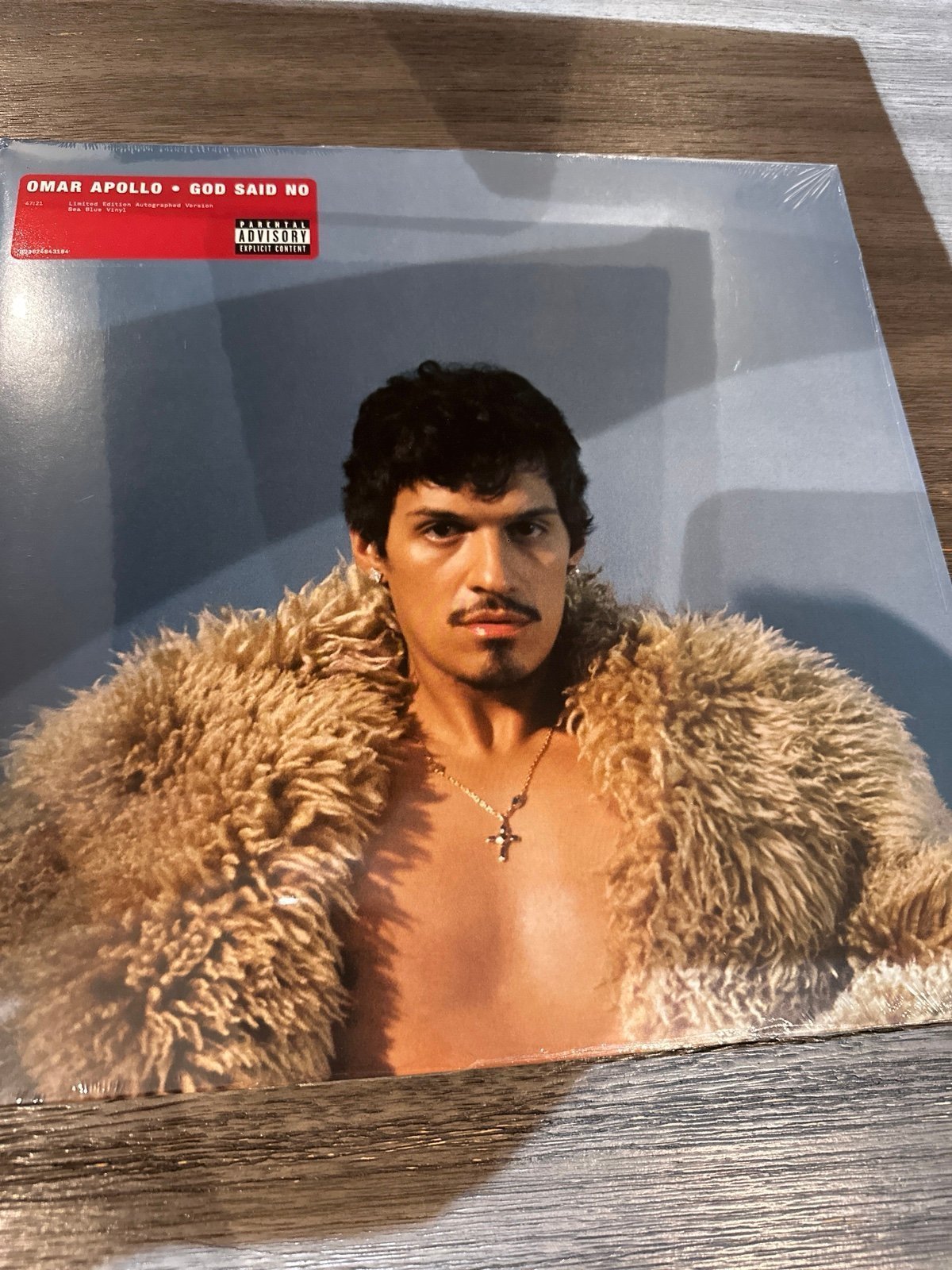 Omar Apollo - God Said No Vinyl (Sea Blue) Signed Insert