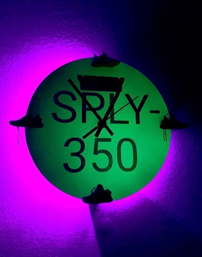 YZ Mini Kick 350 Clock Glow in the Dark