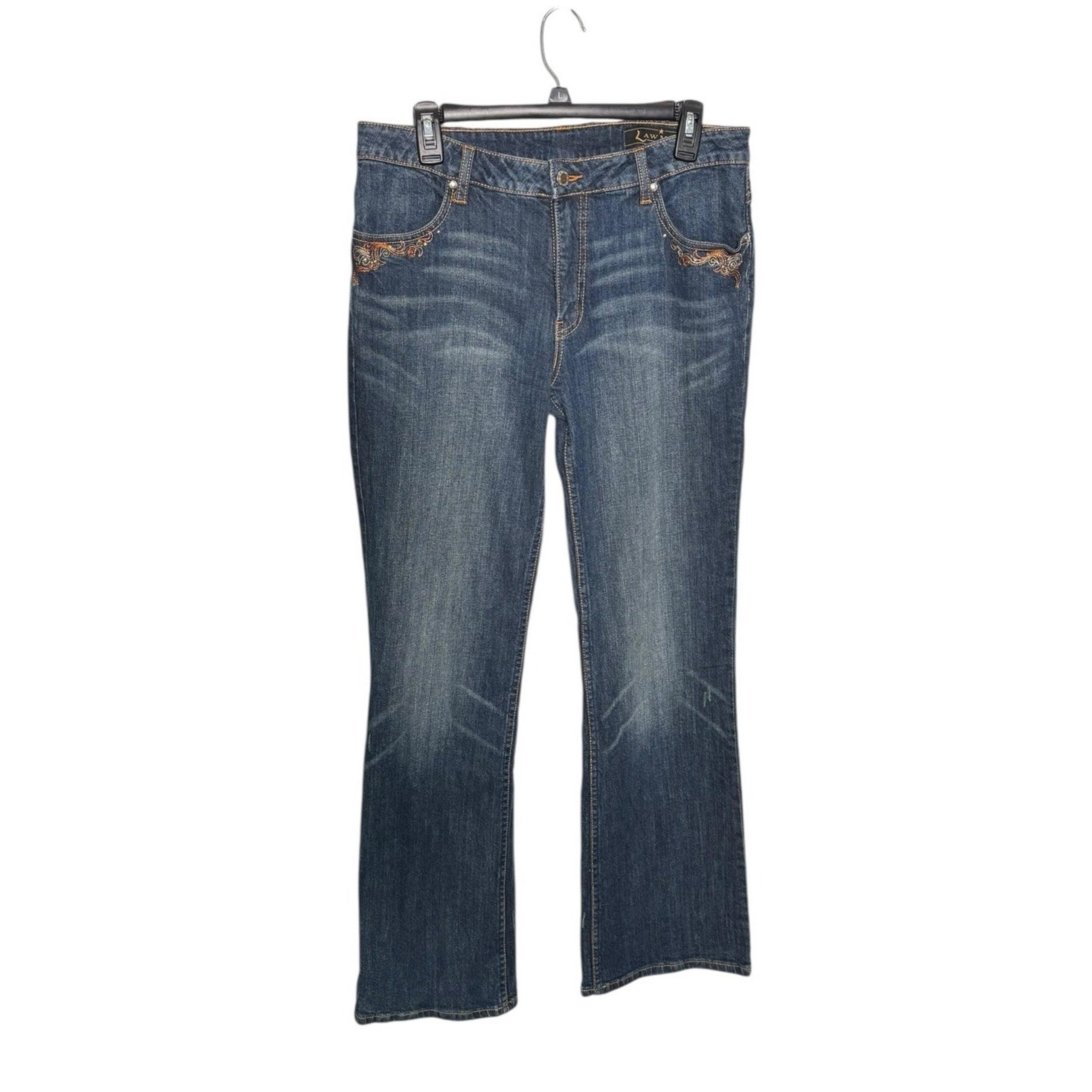 Lawman Jeans Women's Size 11/12 Western Equestrian Bootcut Embroidered Rodeo