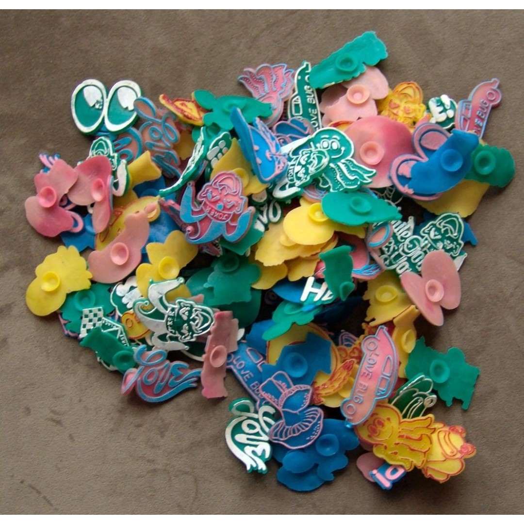 144 Original Awesome 1979 Rubber Sucker Signs