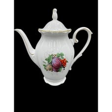 VTG SCHUMANN ARZBERG BAVARIA HARVEST FRUIT TEAPOT - 11” Show Piece West Germany