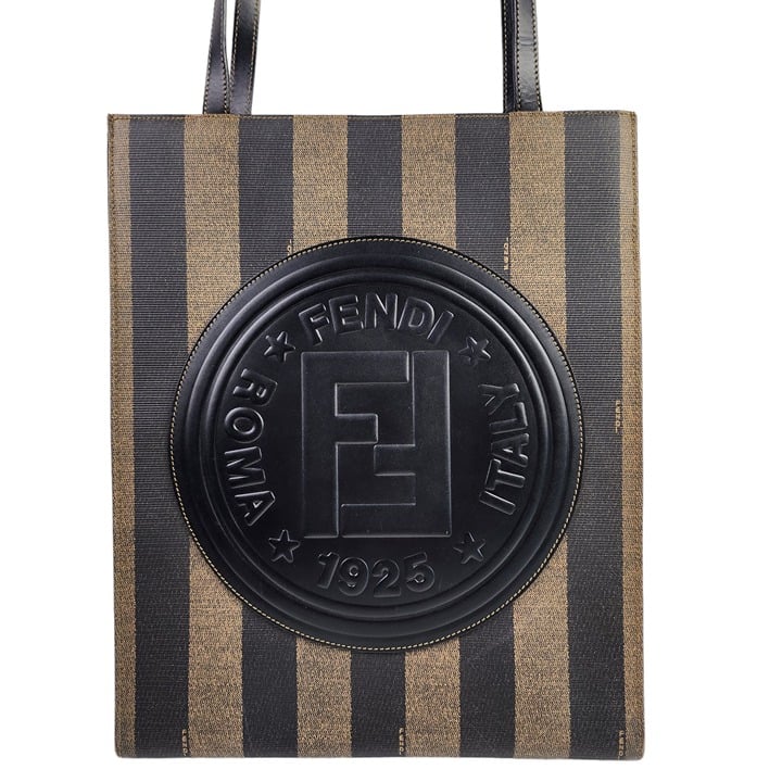 Fendi Pequin Logo Tote Bag