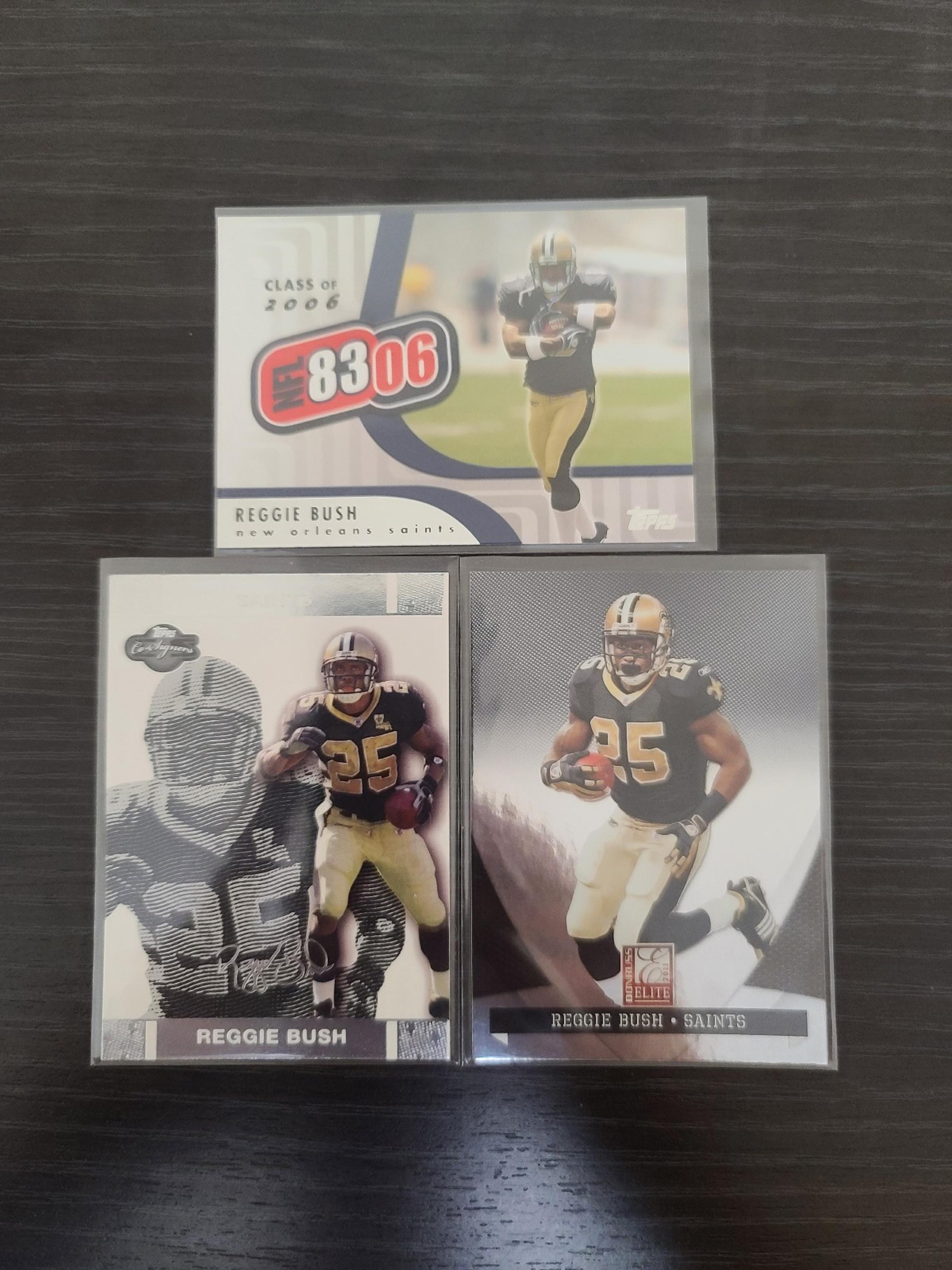 Reggie Bush Saints NFL football cards