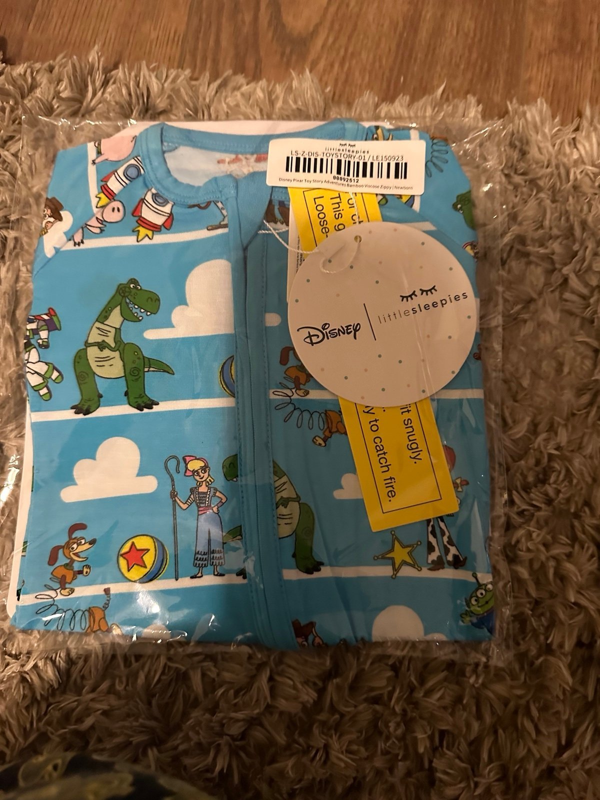 Little Sleepies new in bag Toy Story newborn