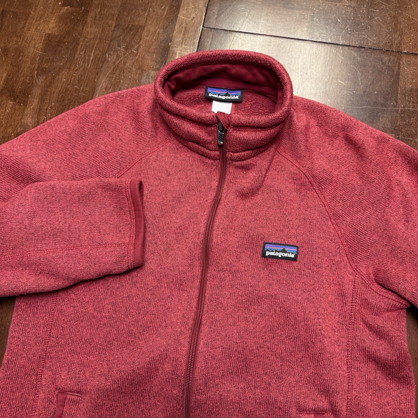 Patagonia Better Sweater 1/4 Zip Pullover Fleece Size Mens XS Heather Red
